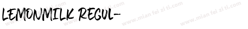 LEMONMILK Regul字体转换